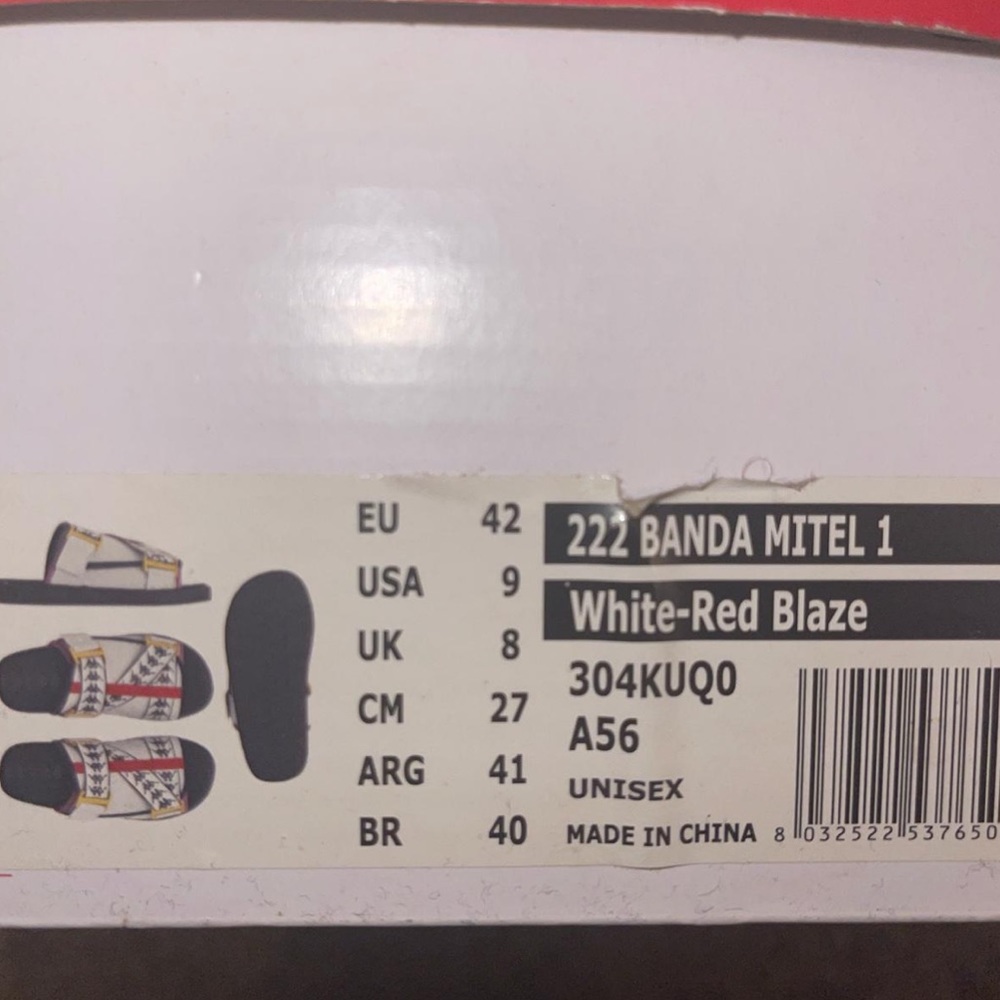 White-Red Blaze Unisex Kappa Slides
Price is very negotiable